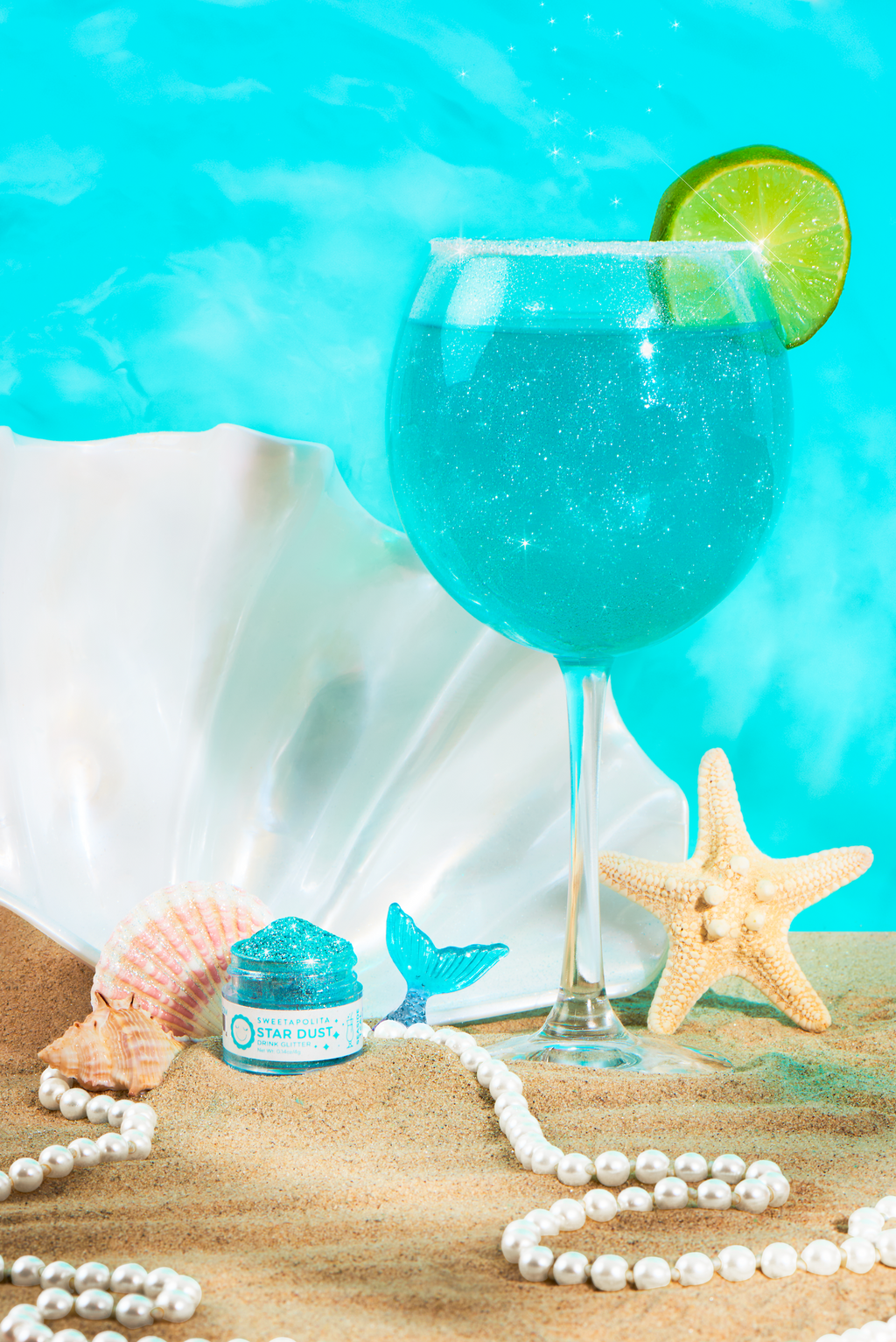 Seaside Teal  Star Dust Edible Drink Glitter - US