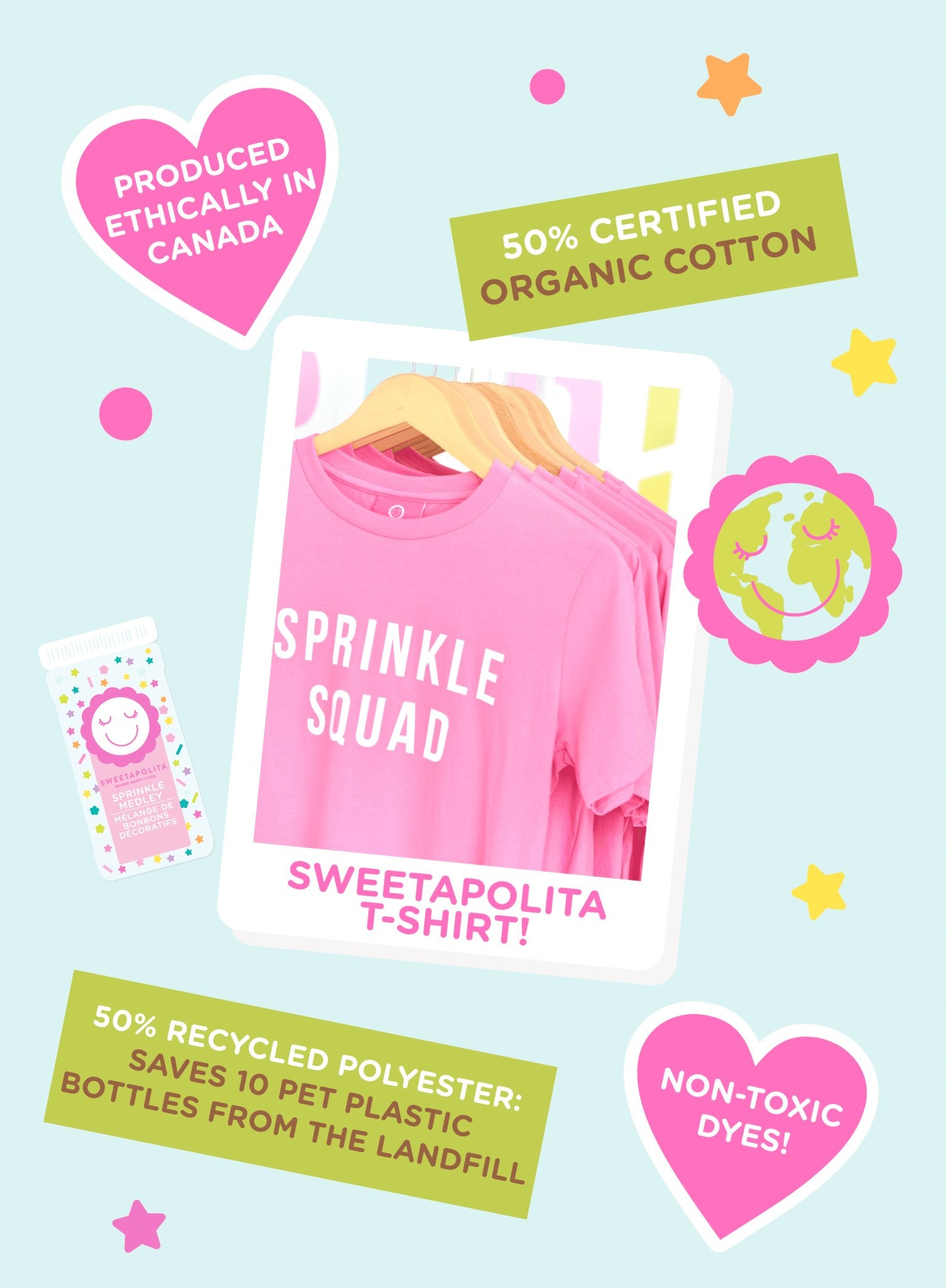 Sprinkle Squad Bubblegum Pink T-Shirt | Unisex - Sweetapolita