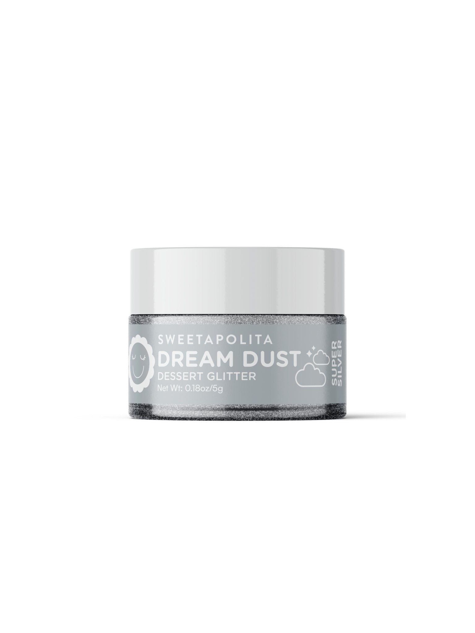 Super Silver | Dream Dust Edible Drink + Dessert Glitter - CA - Sweetapolita