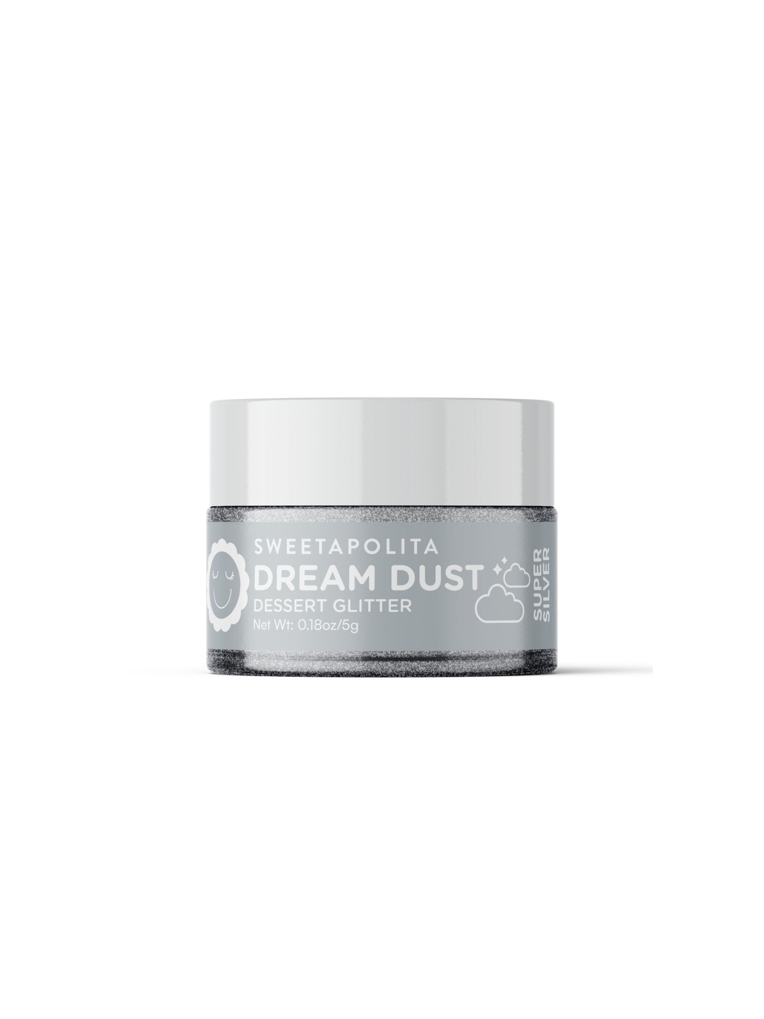 Super Silver | Dream Dust Edible Drink + Dessert Glitter - US - Sweetapolita