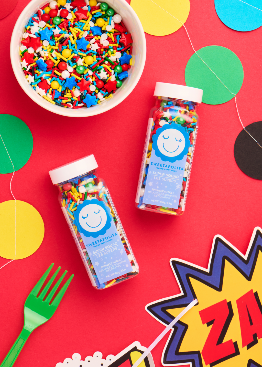 Super Squad Sprinkle Medley | Superhero Mix, Allergen Free, Red #3