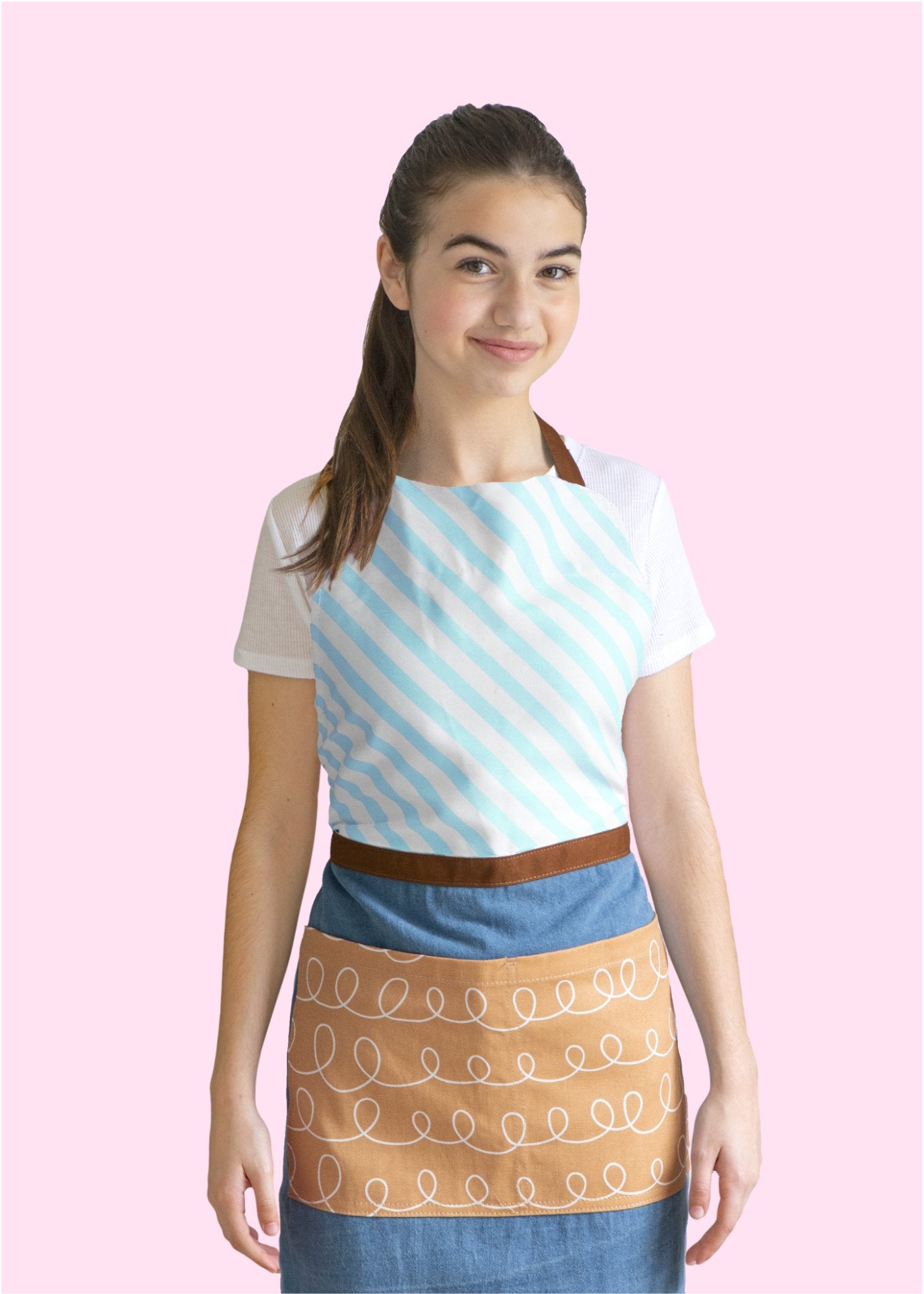 Sweetapolita™ Signature Adult Apron | Milk Chocolate Squiggle - US - Sweetapolita