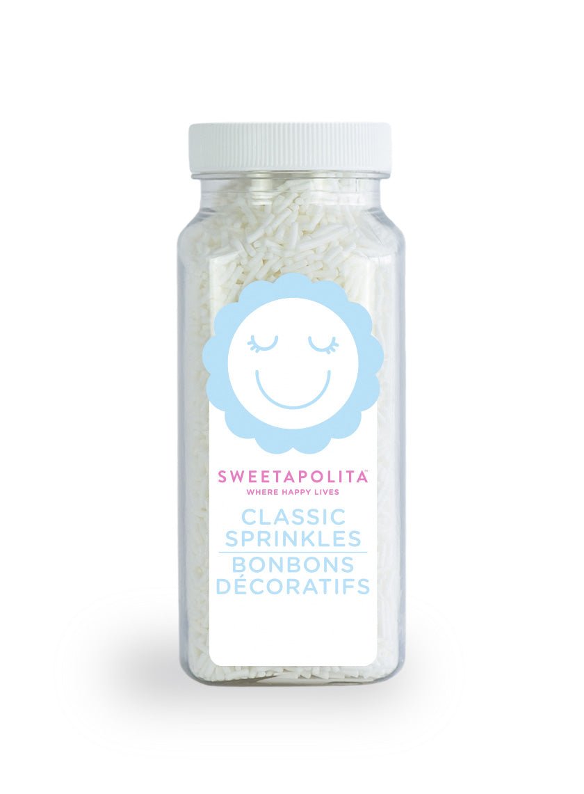 White Crunchy Sprinkles - US - Sweetapolita