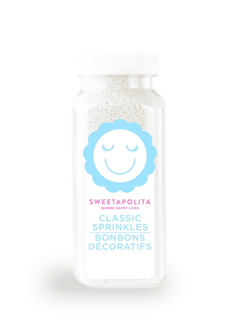 White Mini Nonpareils - US - Sweetapolita